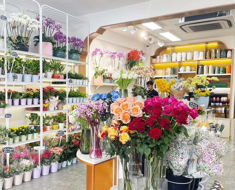 Shop hoa tươi sắc màu ở Đà Lạt