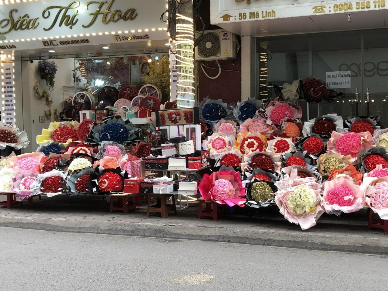 Hoa tươi đa mẫu sắc tại shop Quận Hồng Bàng Hải Phòng